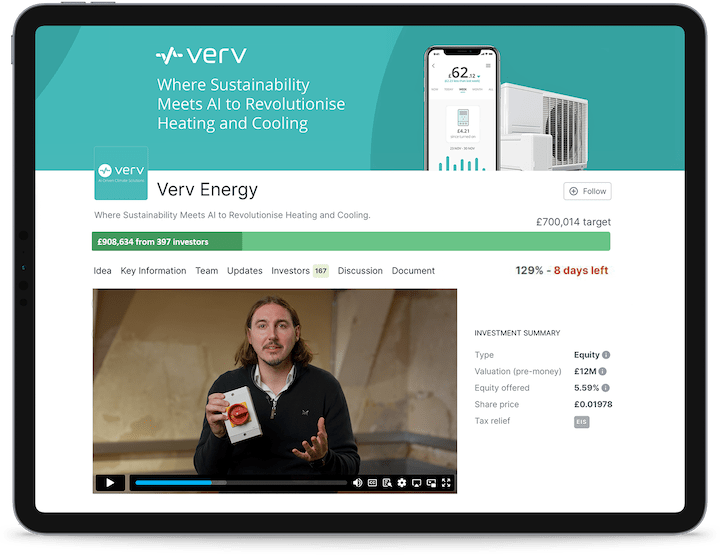 iPad Video Crowdfunding Page